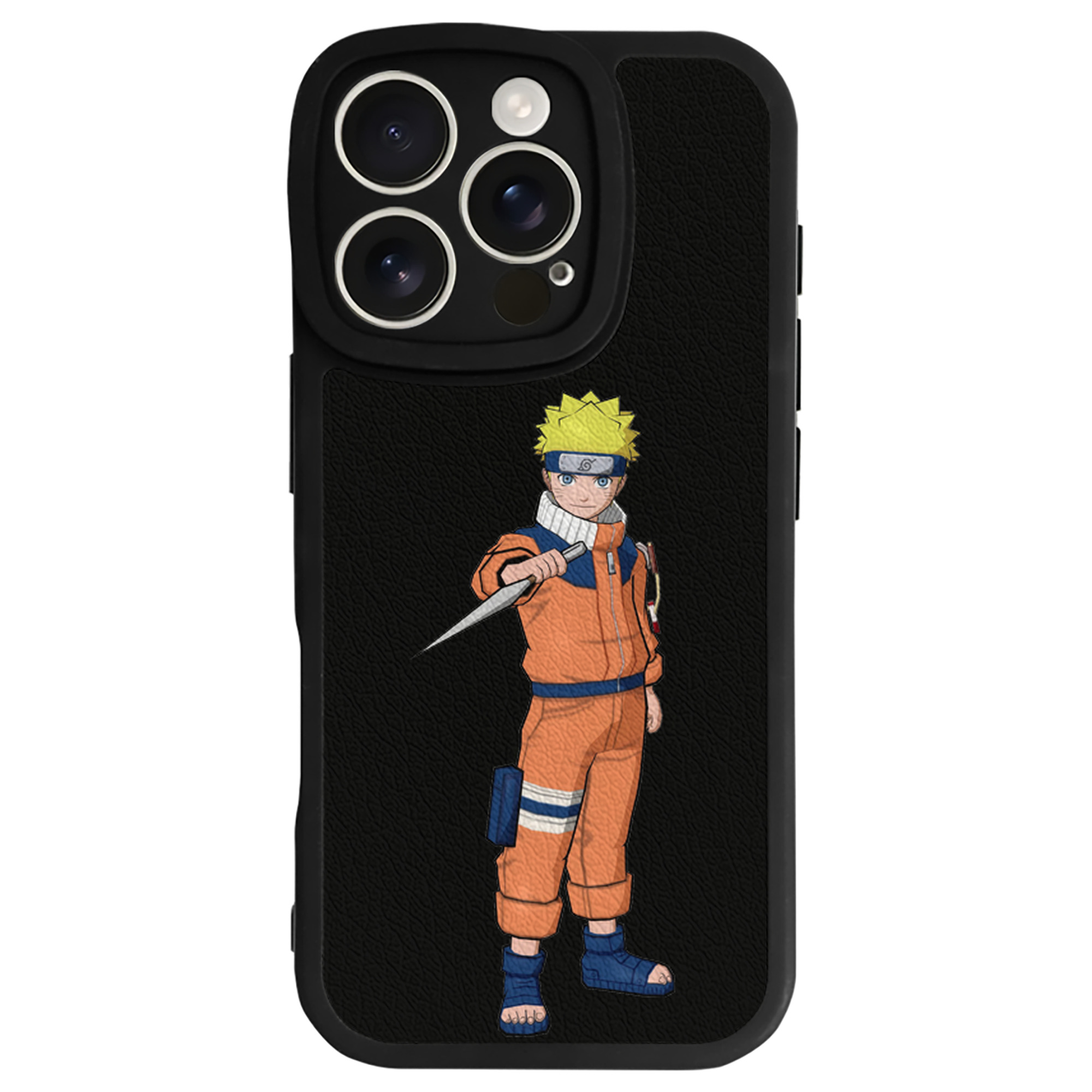 （画像用） NARUTO -ナルト- うずまき ナルト Uzumaki Naruto 【iPhone 16シリーズ対応】シリコンスマホケース（レザー調） 材質：シリコン